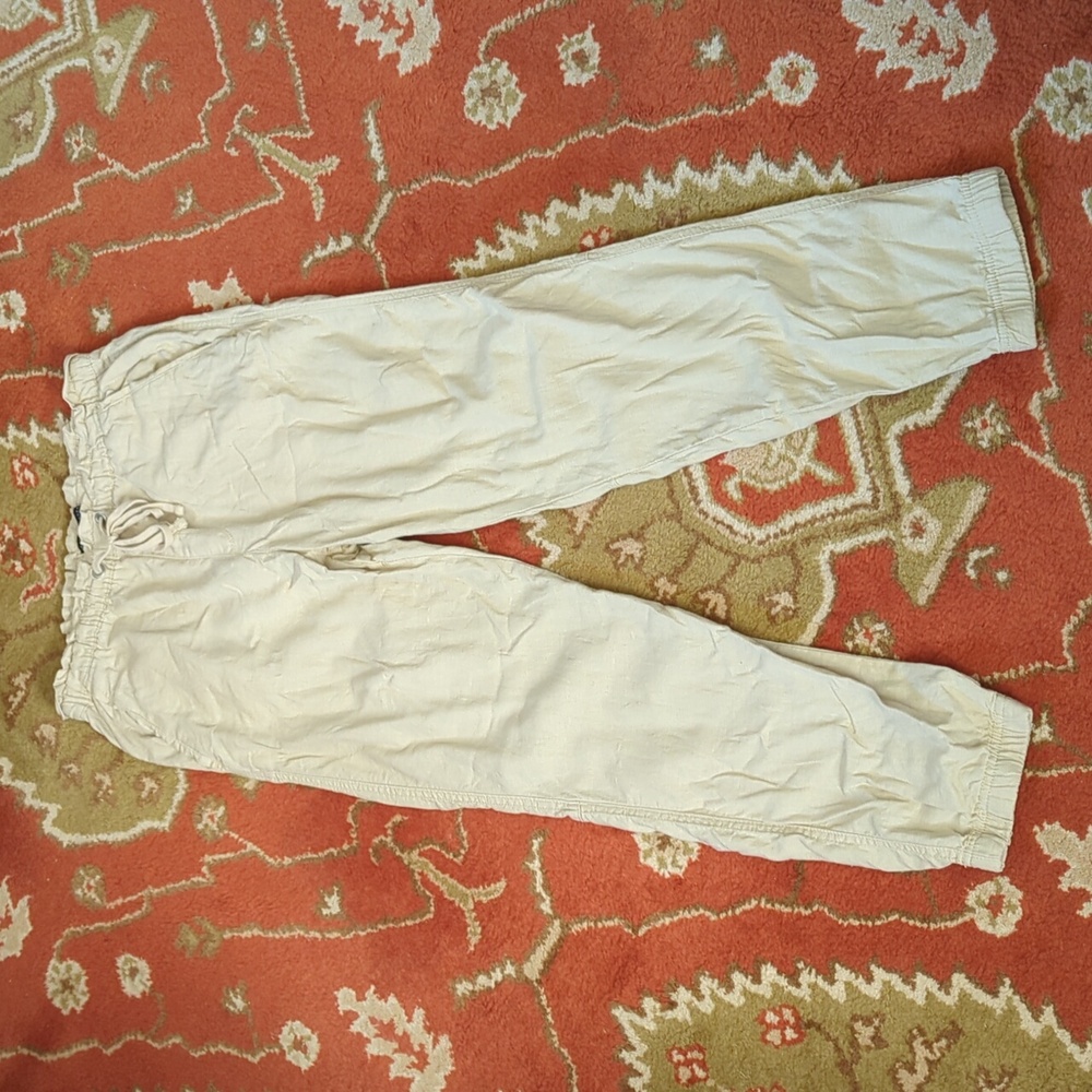 Social Standard By Sanctuary Linen Blend Joggers, Women's Size L, NWOT